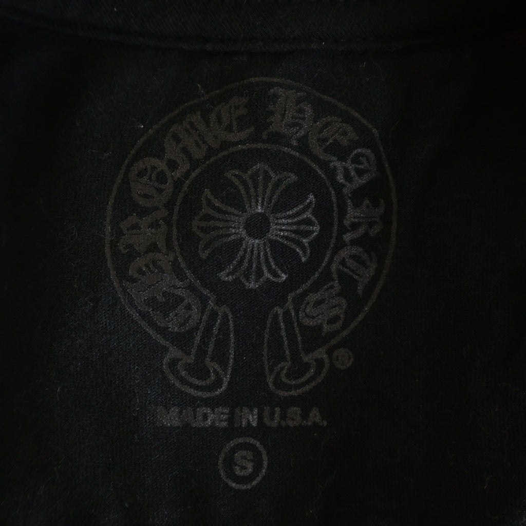CHROME HEARTS(クロムハーツ) CH T-SHRT 1 バックホースシュープリントTシャツ ブラック/ピンク