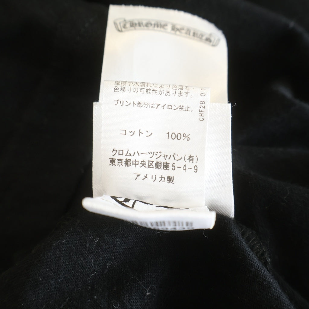 CHROME HEARTS(クロムハーツ) CH T-SHRT 1 バックホースシュープリントTシャツ ブラック/ピンク