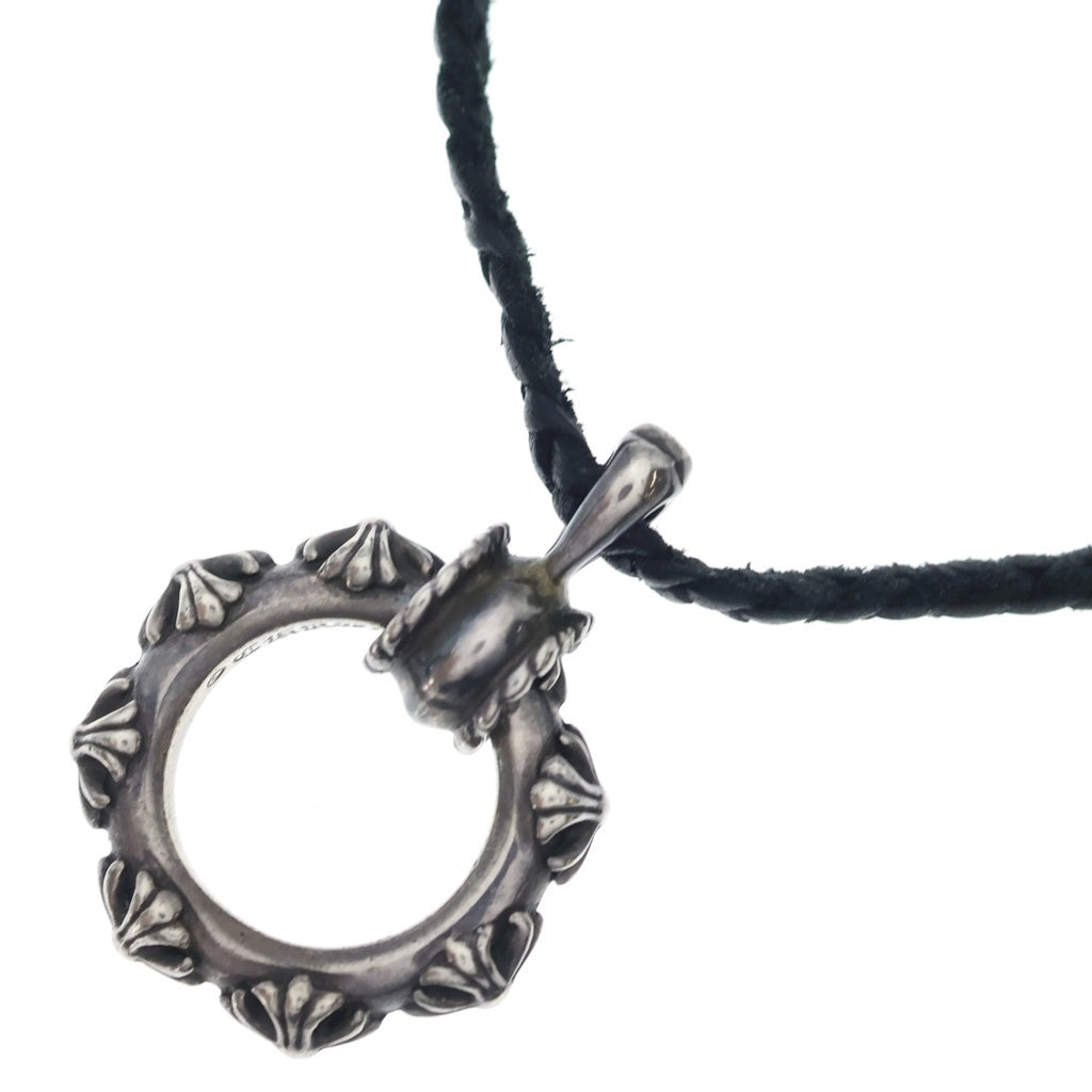 CHROME HEARTS(クロムハーツ) EWLP CROSS BAND クロスバンド アイウェアループ レザーブレード シルバー