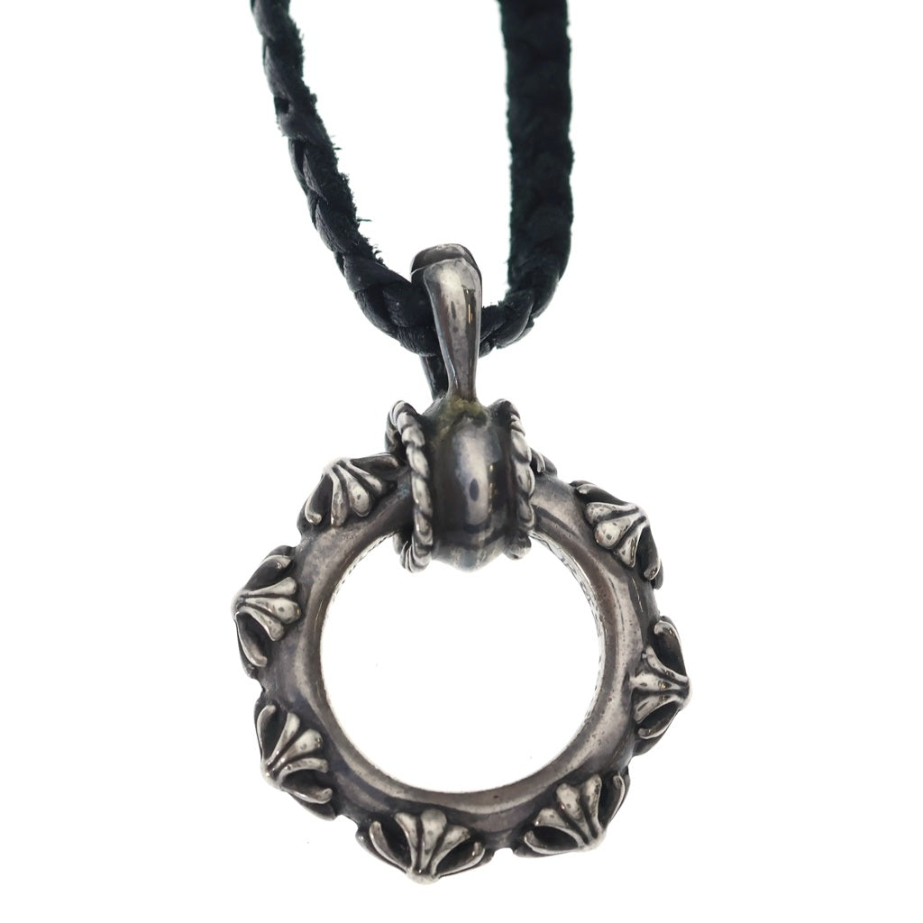 CHROME HEARTS(クロムハーツ) EWLP CROSS BAND クロスバンド アイウェアループ レザーブレード シルバー