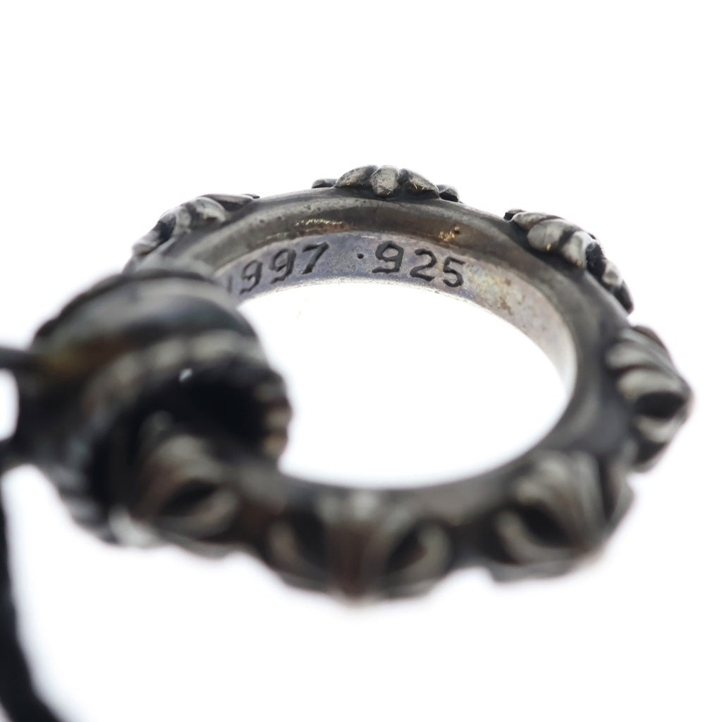 CHROME HEARTS(クロムハーツ) EWLP CROSS BAND クロスバンド アイウェアループ レザーブレード シルバー