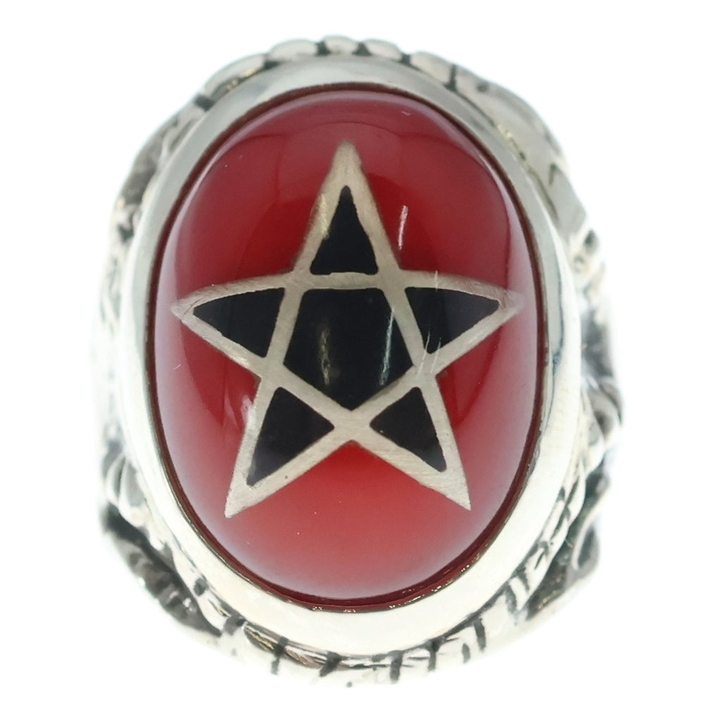ALEX STREETER(アレックスストリーター) Angel Heart Ring エンジェルハートリング ハーレクイン シルバー/レッド