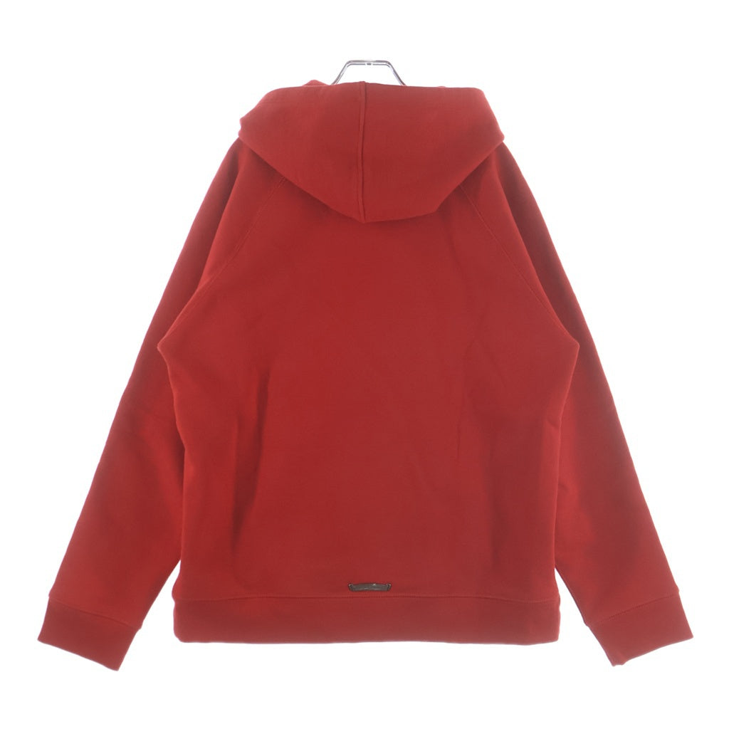 CHROME HEARTS(クロムハーツ) Y NOT Cemetery Cross Pullover Hoodie King Taco ワイノットセメタリークロスプルオーバーフーディ パーカー ロゴ刺繍 レッド