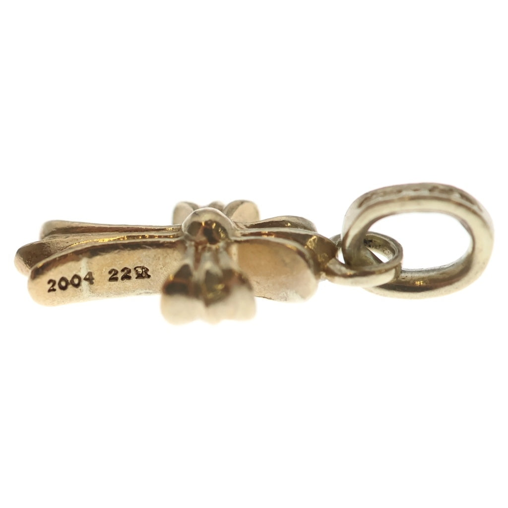 CHROME HEARTS(クロムハーツ) 22K CRS BBYFAT P SAP P ベイビーファット PAVEピンクサファイア ネックレストップ ゴールド