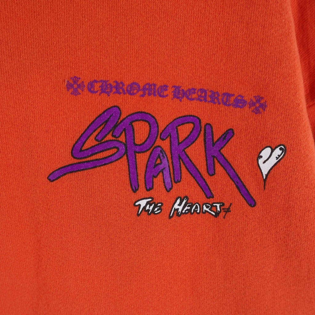 CHROME HEARTS(クロムハーツ) ×MATTY BOY PPO SPARK THE HEART HD PLVR ×マッティボーイ スパーク プルオーバーパーカー レッド