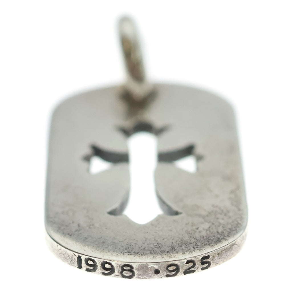 CHROME HEARTS(クロムハーツ) D TAG SML CO CRS カットアウトクロスドッグタグ スモール ペンダントトップ シルバー BCA242