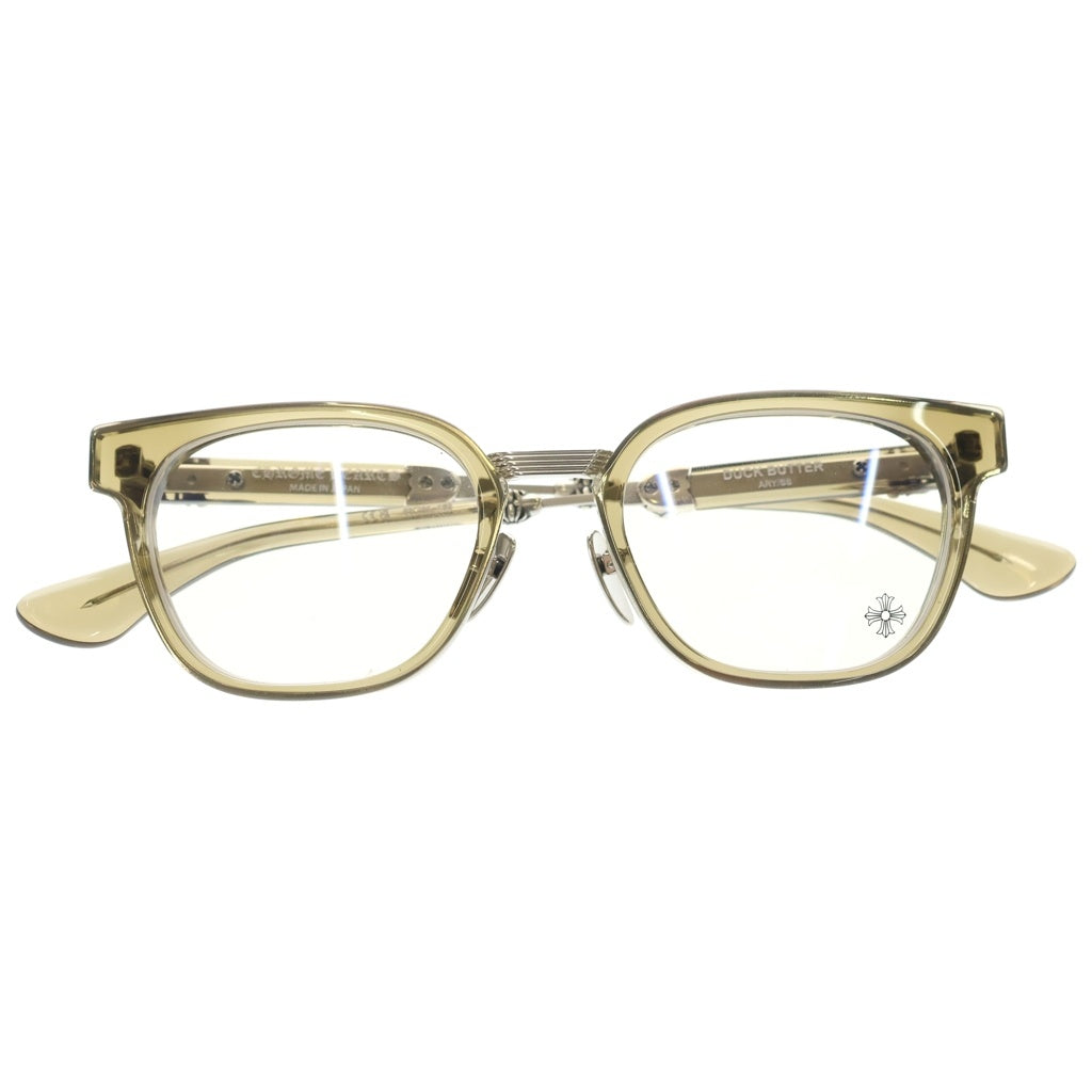 CHROME HEARTS(クロムハーツ) DUCK BUTTER ダガーウェリントン サングラス アイウェア オリーブ/シルバー 52□21-152