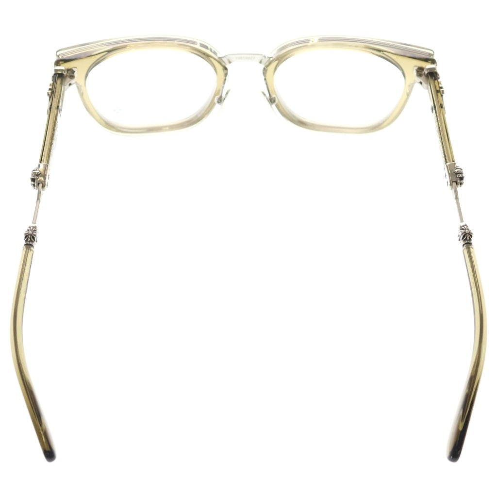 CHROME HEARTS(クロムハーツ) DUCK BUTTER ダガーウェリントン サングラス アイウェア オリーブ/シルバー 52□21-152