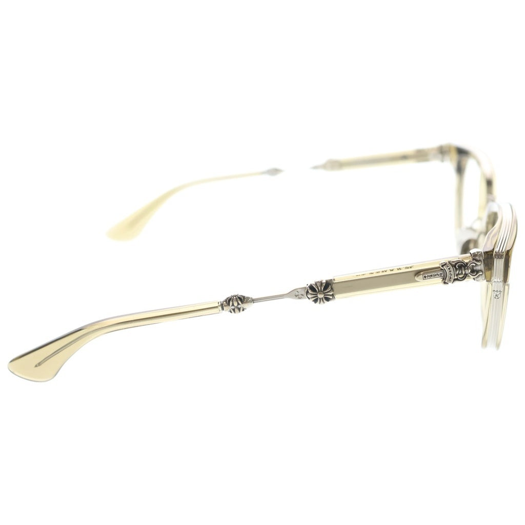 CHROME HEARTS(クロムハーツ) DUCK BUTTER ダガーウェリントン サングラス アイウェア オリーブ/シルバー 52□21-152