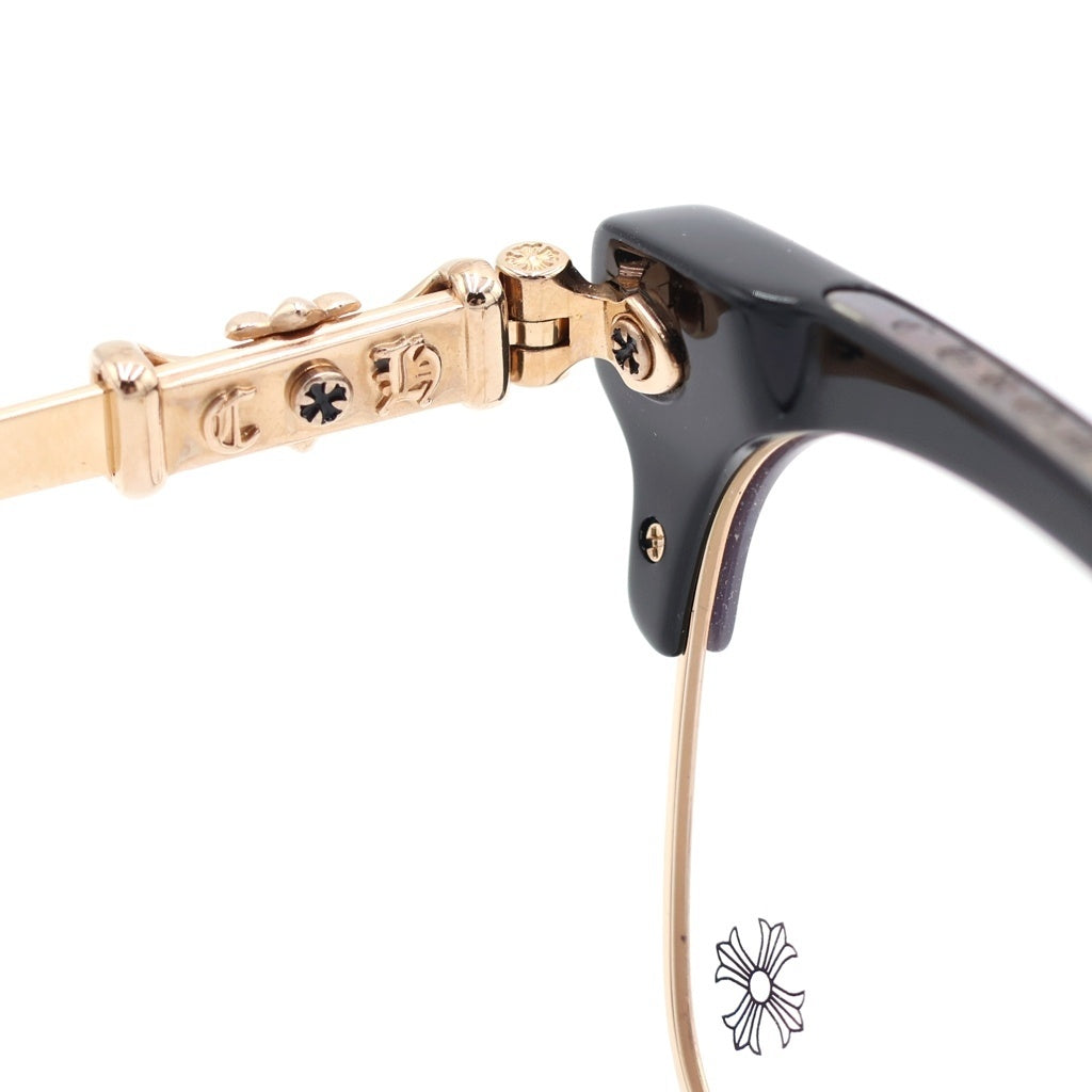 CHROME HEARTS(クロムハーツ) BONENNOISSEUR ボーネノワスール メガネ 眼鏡 アイウェア テンプルCHクロス ブラック