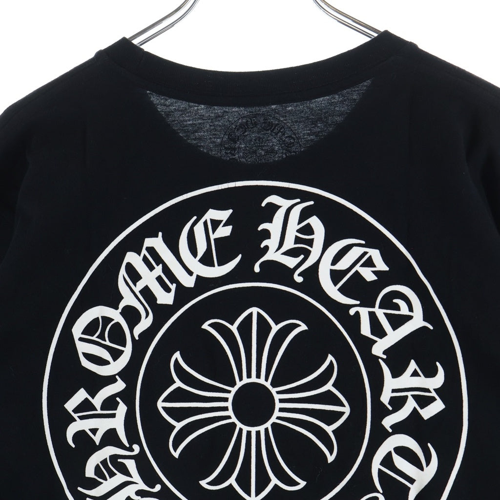 CHROME HEARTS(クロムハーツ) HORSESHOE S/S TEE ホースシュープリント ポケット半袖Tシャツ カットソー ブラック