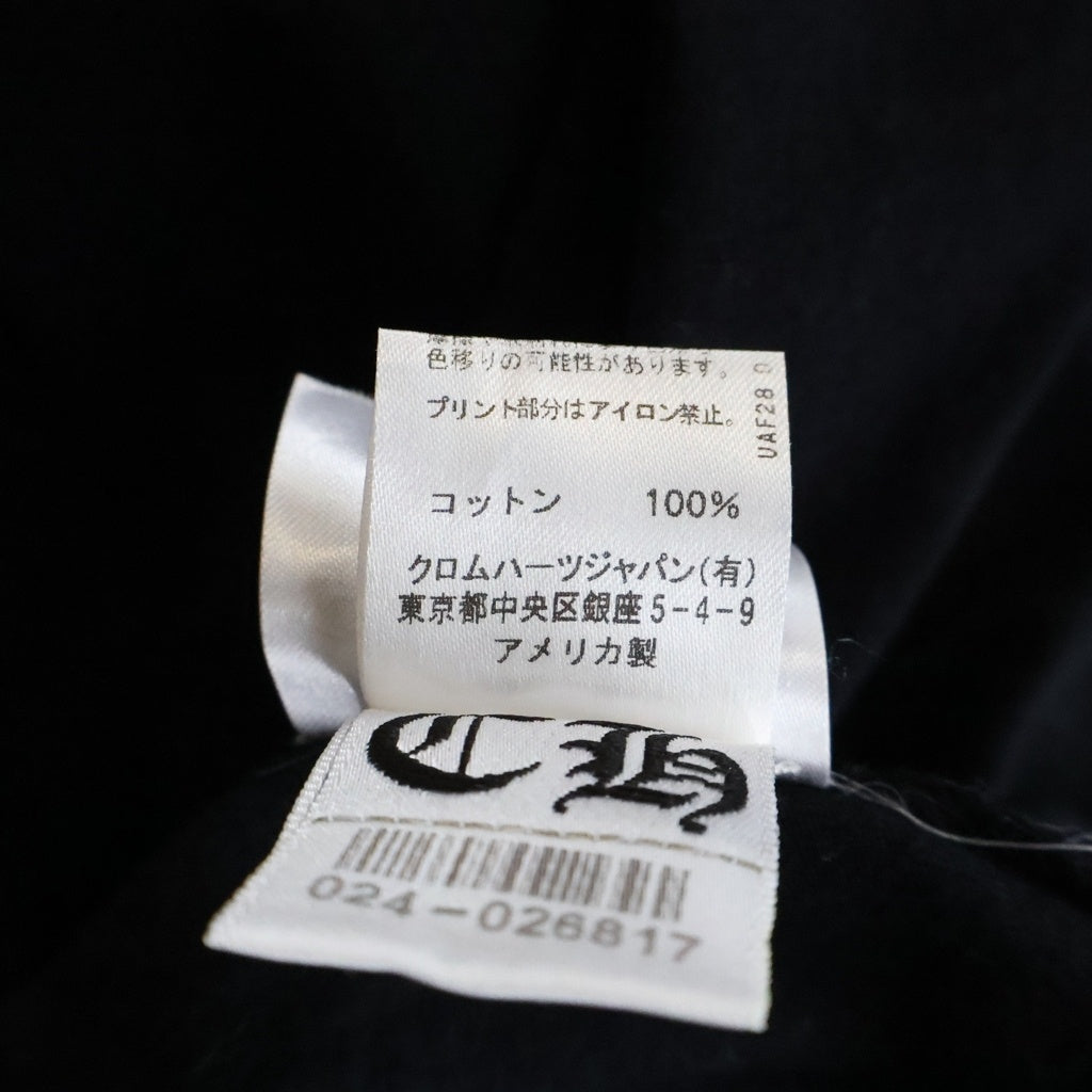 CHROME HEARTS(クロムハーツ) HORSESHOE S/S TEE ホースシュープリント ポケット半袖Tシャツ カットソー ブラック