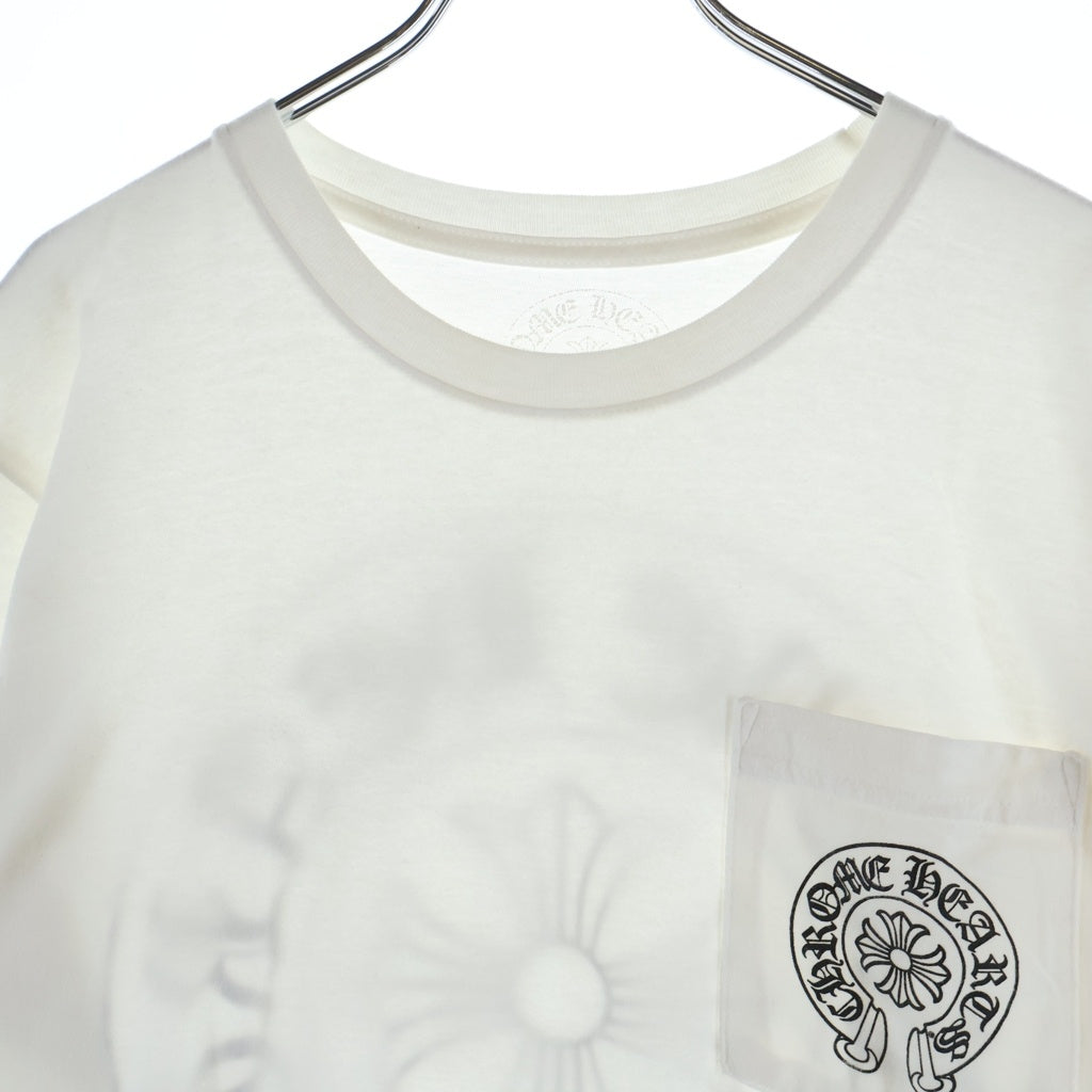 CHROME HEARTS(クロムハーツ) HORSESHOE S/S TEE ホースシュープリント ポケット半袖Tシャツ カットソー ホワイト
