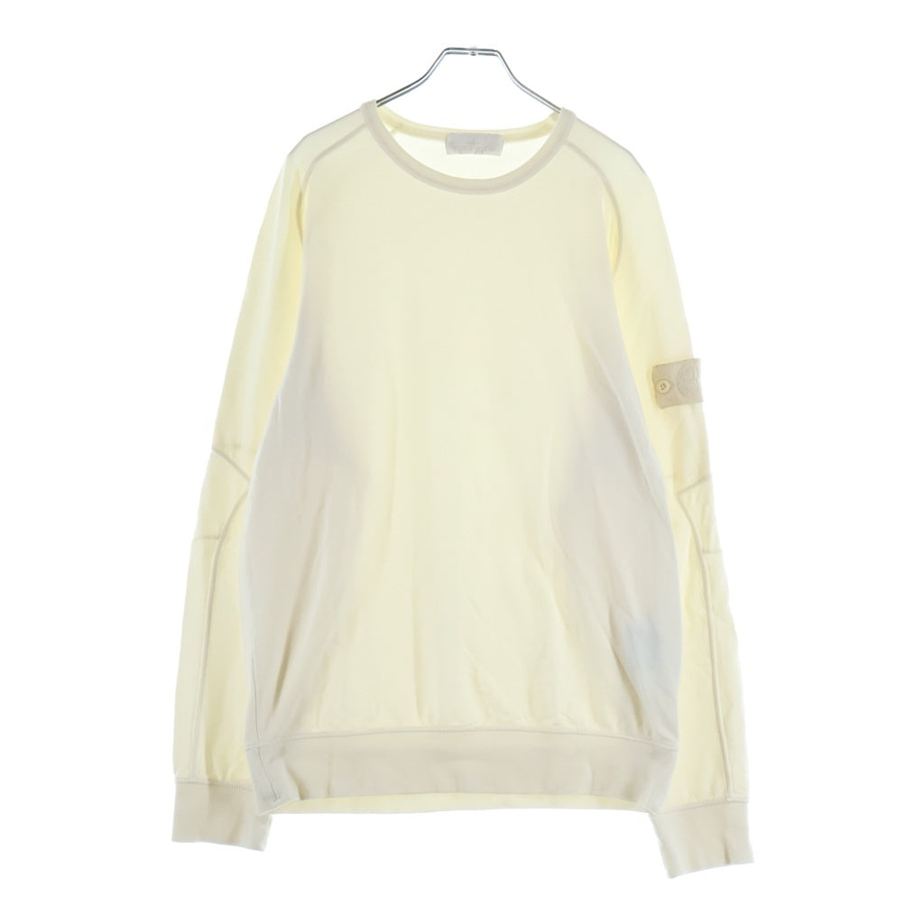 STONE ISLAND(ストーンアイランド) 20SS GHOST PIECE CREW SWEAT ゴーストピース ワッペンロゴ クルーネック スウェット トレーナー ホワイト