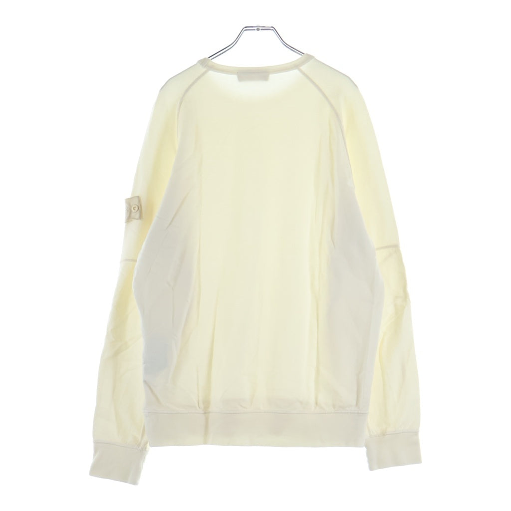 STONE ISLAND(ストーンアイランド) 20SS GHOST PIECE CREW SWEAT ゴーストピース ワッペンロゴ クルーネック スウェット トレーナー ホワイト