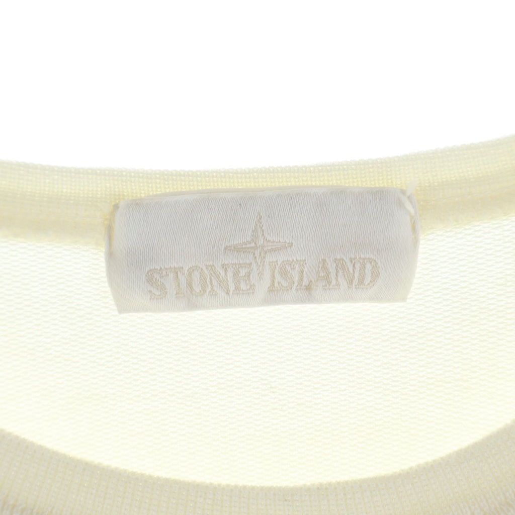 STONE ISLAND(ストーンアイランド) 20SS GHOST PIECE CREW SWEAT ゴーストピース ワッペンロゴ クルーネック スウェット トレーナー ホワイト