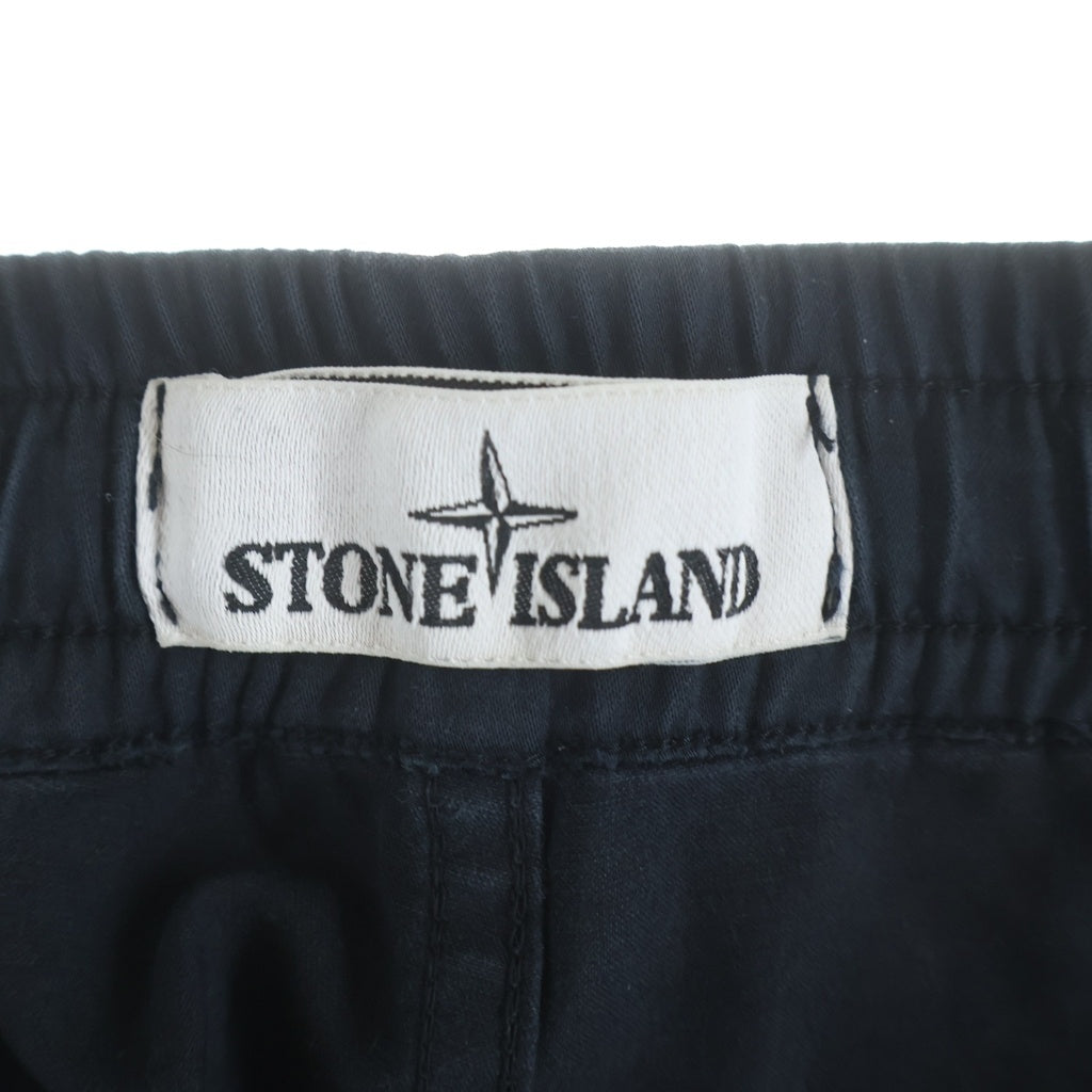 STONE ISLAND(ストーンアイランド) RE-T Cargo Pants ロゴワッペン カーゴパンツ ブラック 731531414