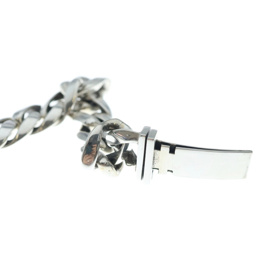 CHROME HEARTS(クロムハーツ) ID FLORAL CRS フローラルクロスIDクラシックリンク ブレスレット 12LINK シルバー
