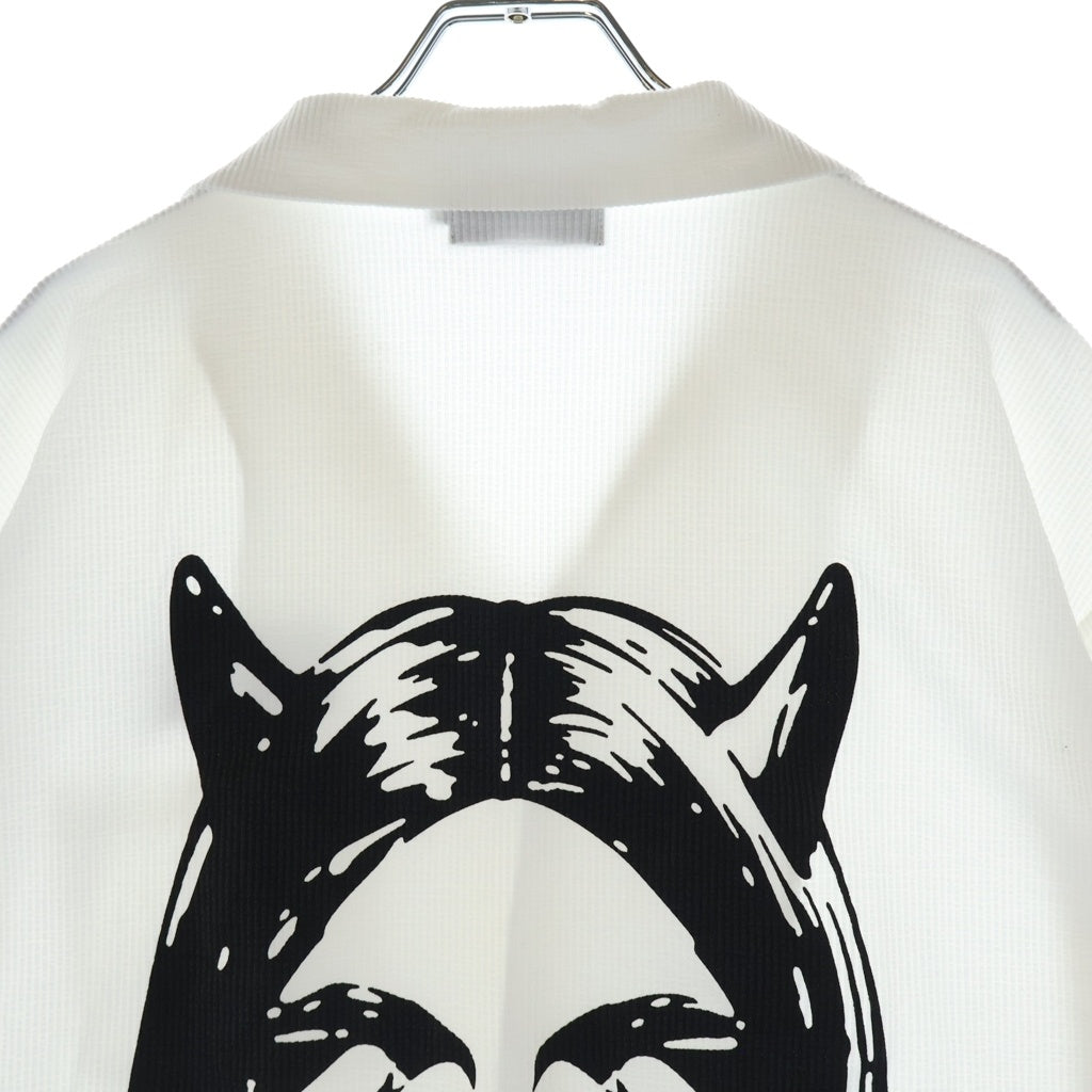 HYSTERIC GLAMOUR(ヒステリックグラマー) SEE NO EVIL バックプリント 半袖シャツ ホワイト