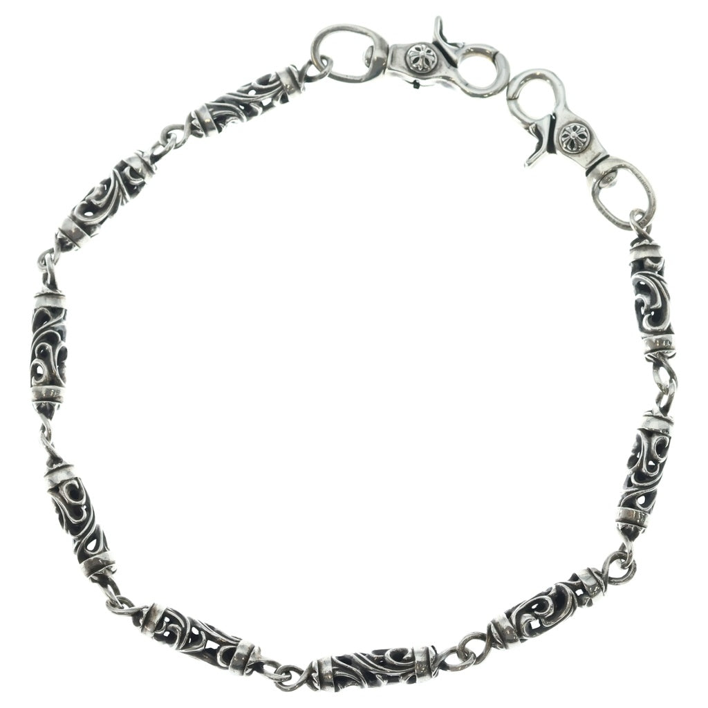 CHROME HEARTS(クロムハーツ) OLD ROLLER LONG-T 2クリップ9LINKロングローラー オールド ウォレットチェーン シルバー