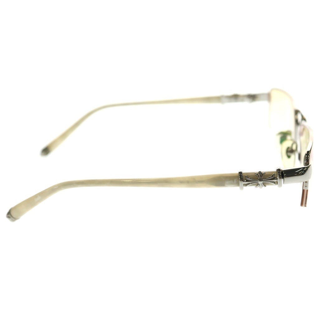 CHROME HEARTS(クロムハーツ) BONE POLISHR III CHクロスモチーフ サングラス メガネ シルバー/ホワイト