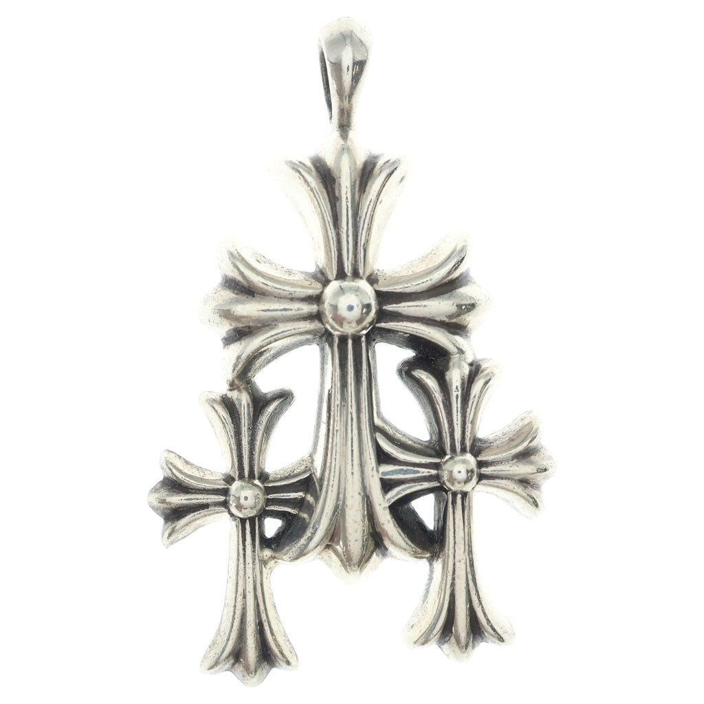 CHROME HEARTS(クロムハーツ) 3 CH CRS SML トリプルCHクロス スモール ペンダントトップ シルバー BCA201