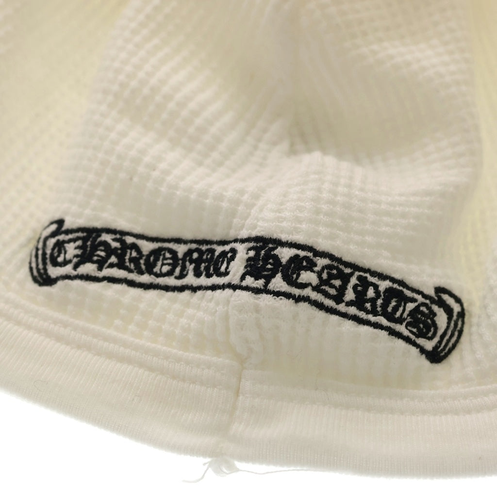 CHROME HEARTS(クロムハーツ) THERMAL BEANIE オールド CHクロス刺繍 サーマル ビーニー ニット帽 ホワイト