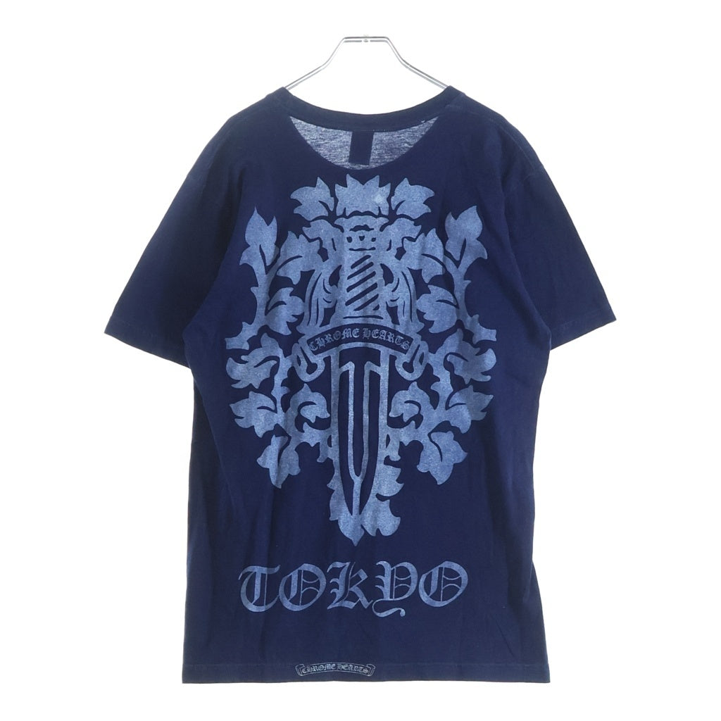 CHROME HEARTS(クロムハーツ) OLD VINE DGGR TOKYO オールド ヴァインダガー プリント 東京限定 半袖 Tシャツ カットソー ブルー