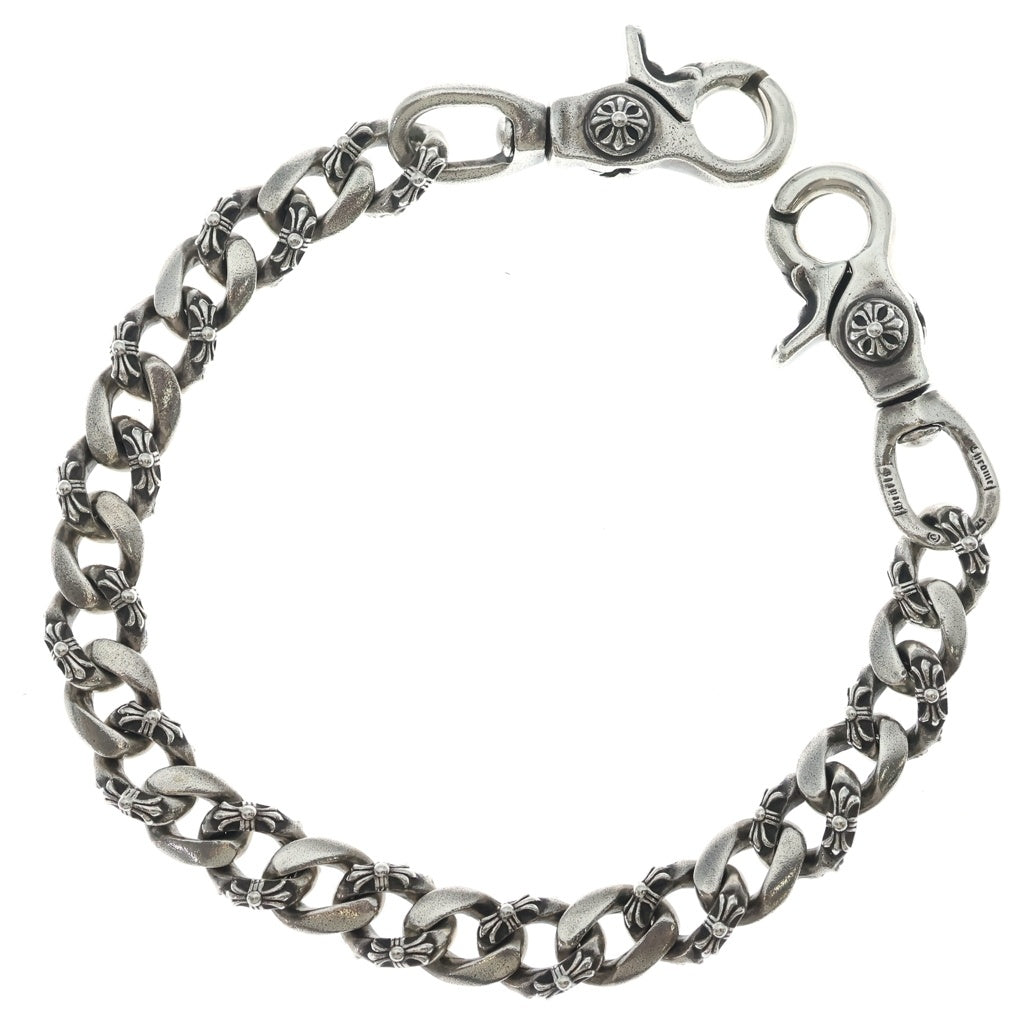 CHROME HEARTS(クロムハーツ) FANCY SHORT-T/2クリップショートファンシー ウォレットチェーン シルバー BCA077