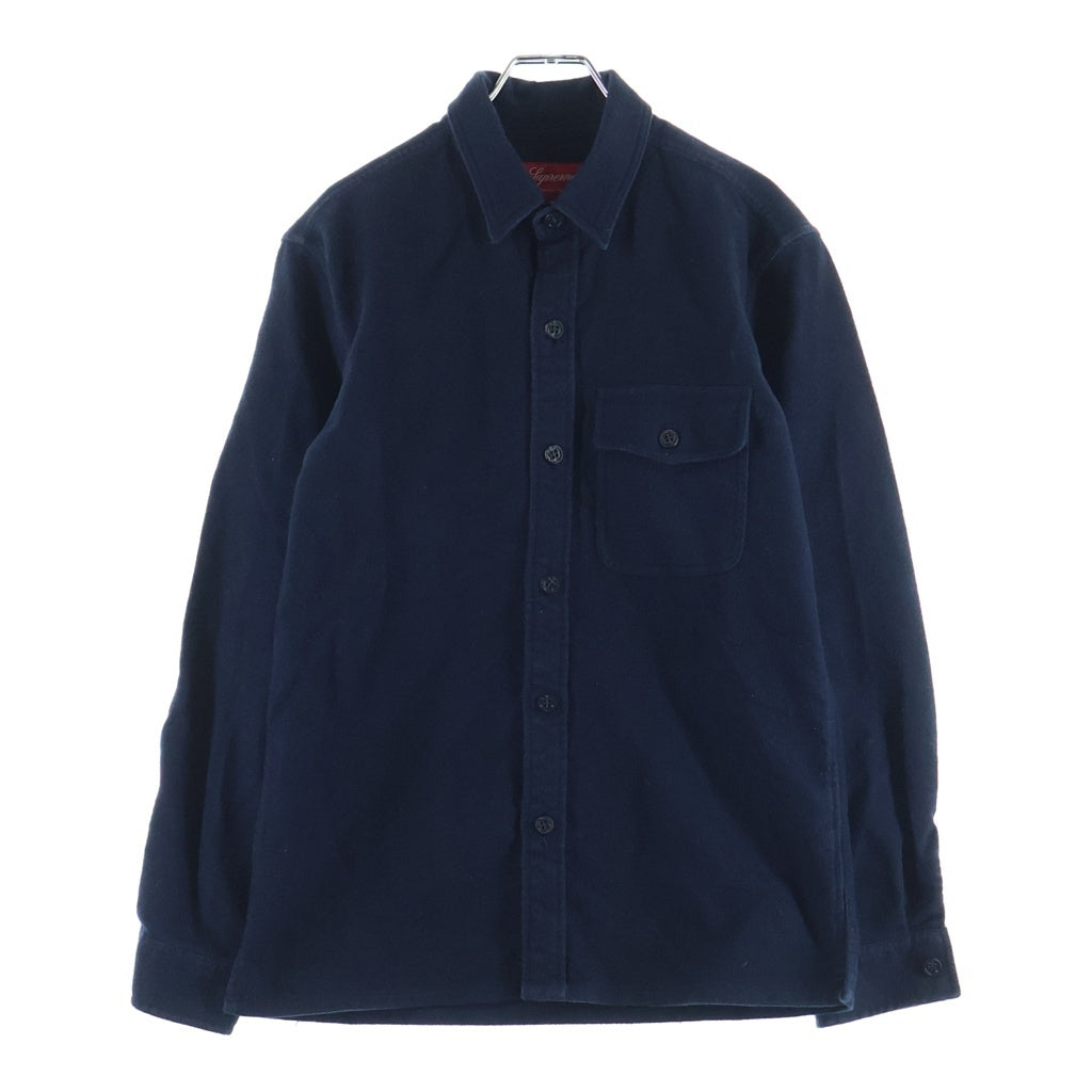 SUPREME(シュプリーム) Brushed Flannel Shirt 長袖シャツ ネイビー