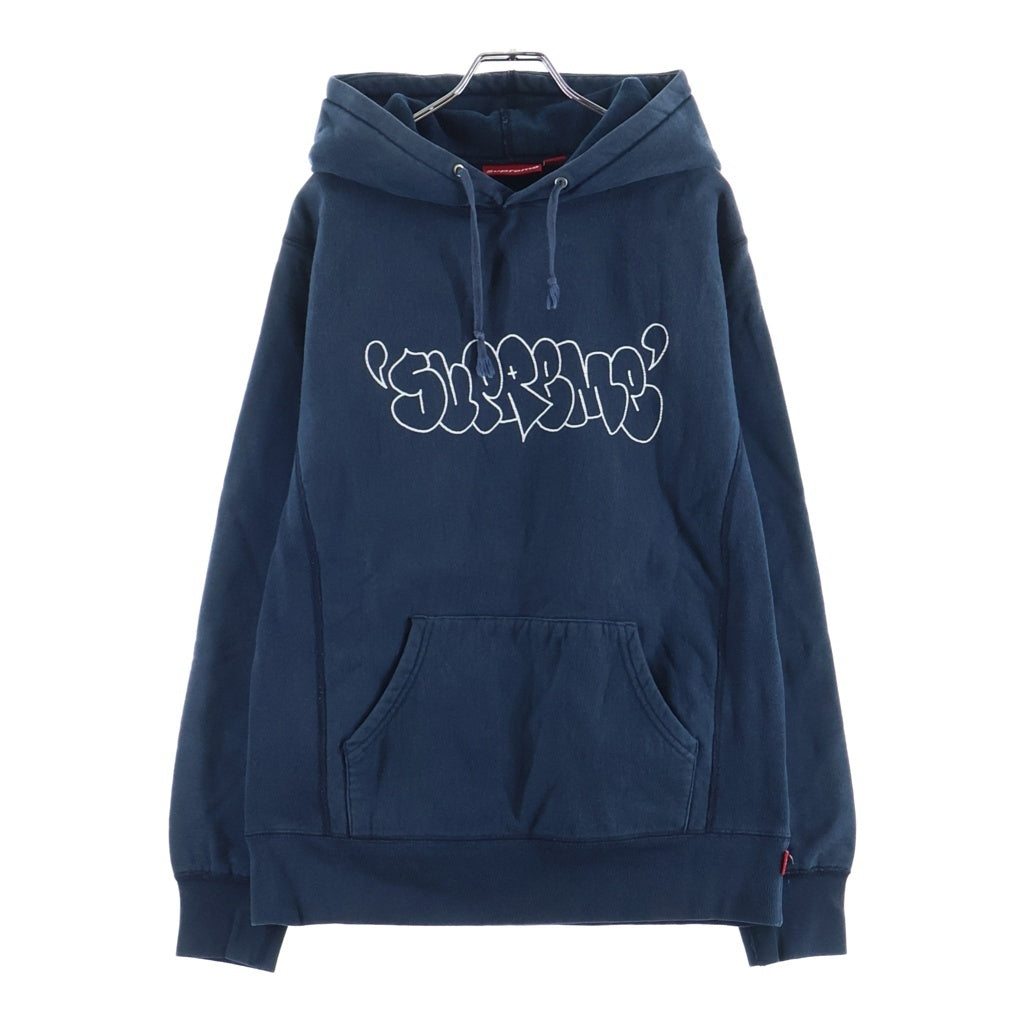 SUPREME(シュプリーム) 09AW JA Pullover Hoodie グラフティロゴ プルオーバーパーカー ネイビー