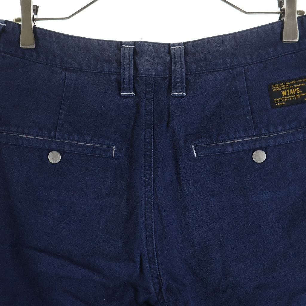 WTAPS(ダブルタップス) フロント刺繍 ハーフパンツ ネイビー