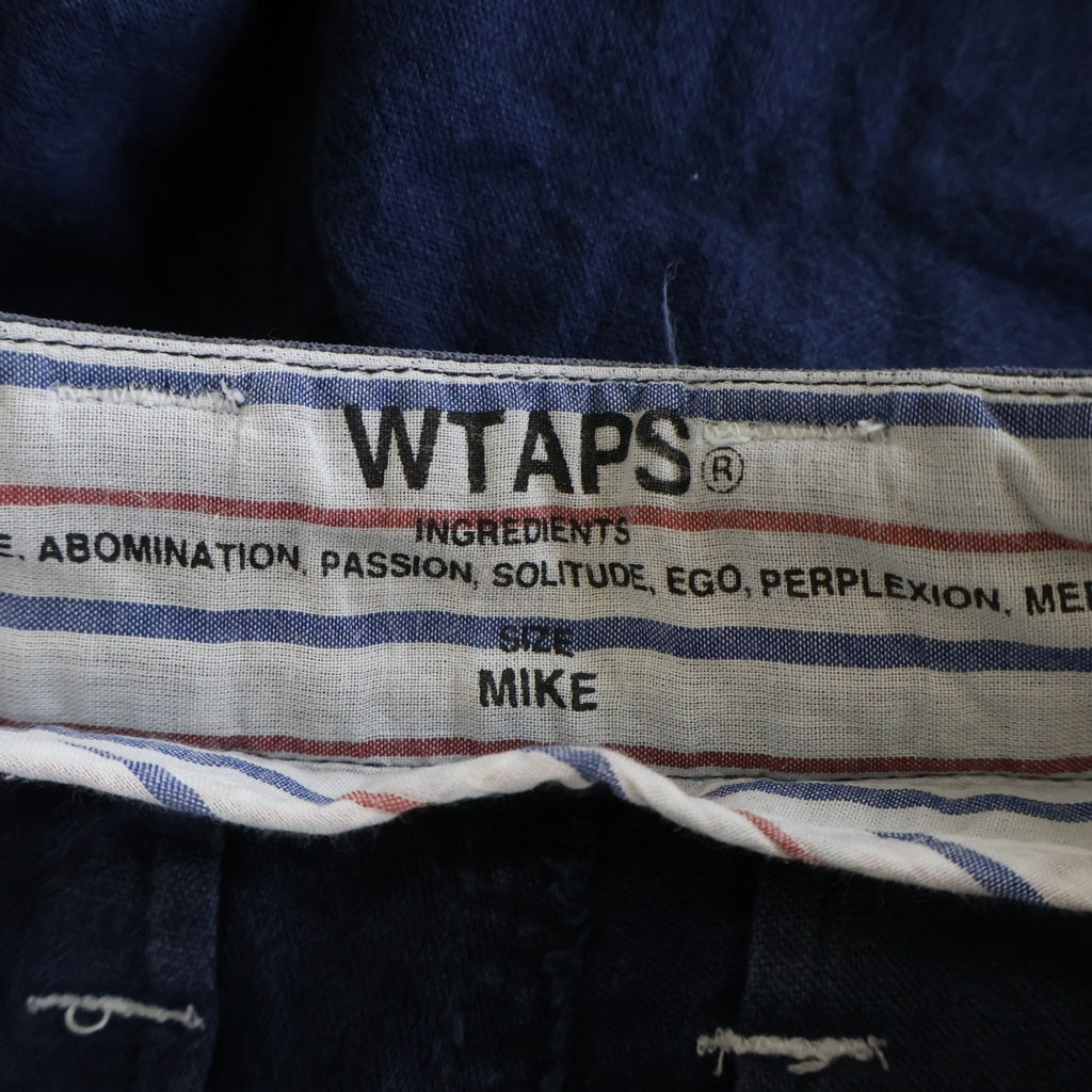 WTAPS(ダブルタップス) フロント刺繍 ハーフパンツ ネイビー