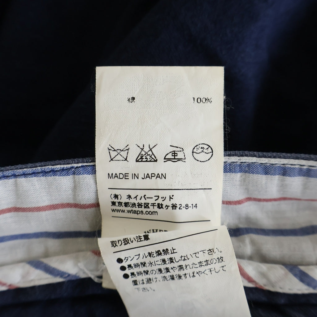WTAPS(ダブルタップス) フロント刺繍 ハーフパンツ ネイビー