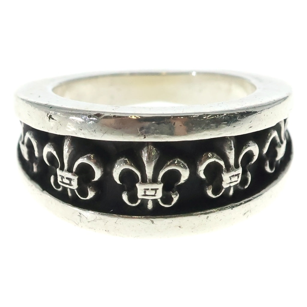 CHROME HEARTS(クロムハーツ) NARROW V BS FLEUR ナローVバンド BSフレア シルバー