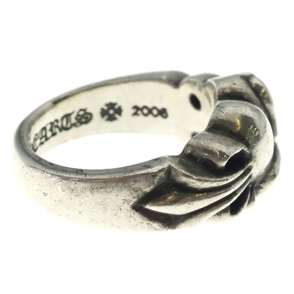 CHROME HEARTS(クロムハーツ) FLRL CRS HRT フローラルハートリング シルバー