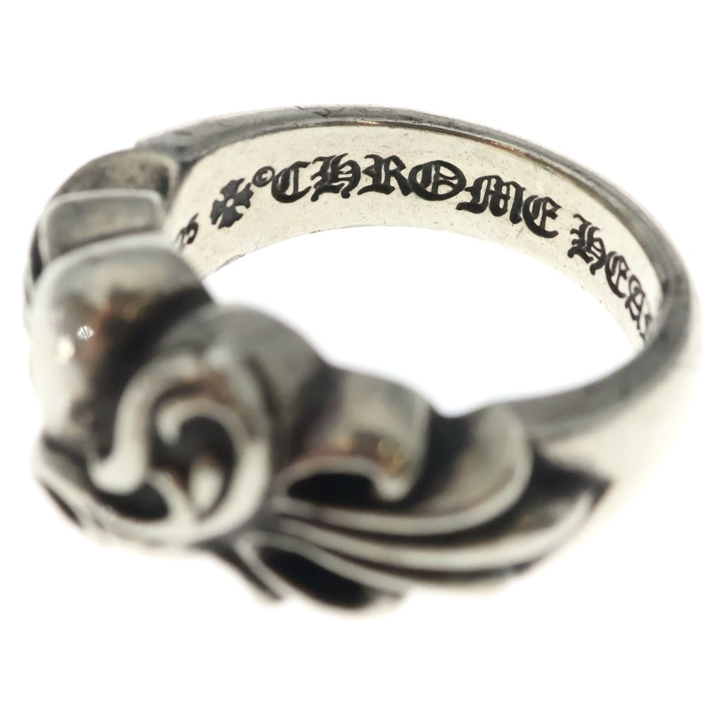 CHROME HEARTS(クロムハーツ) FLRL CRS HRT フローラルハートリング シルバー