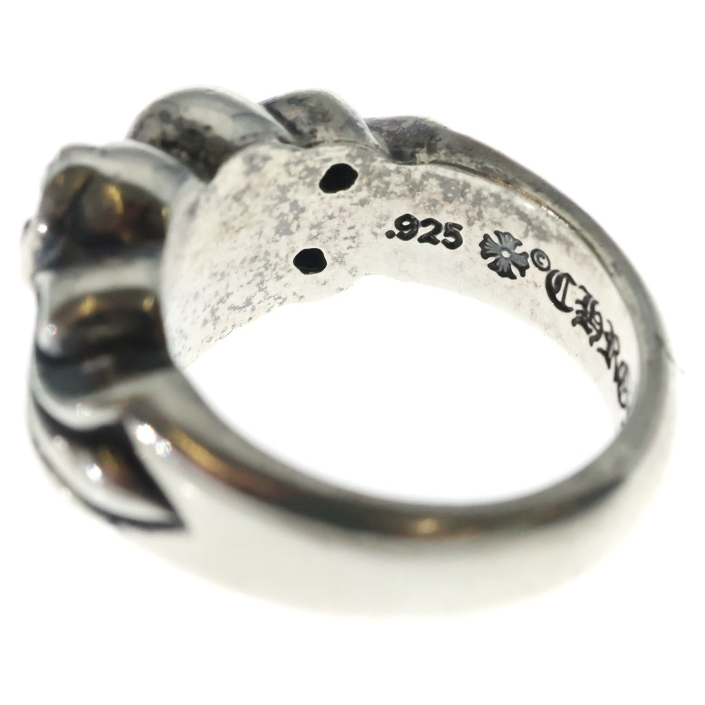 CHROME HEARTS(クロムハーツ) FLRL CRS HRT フローラルハートリング シルバー
