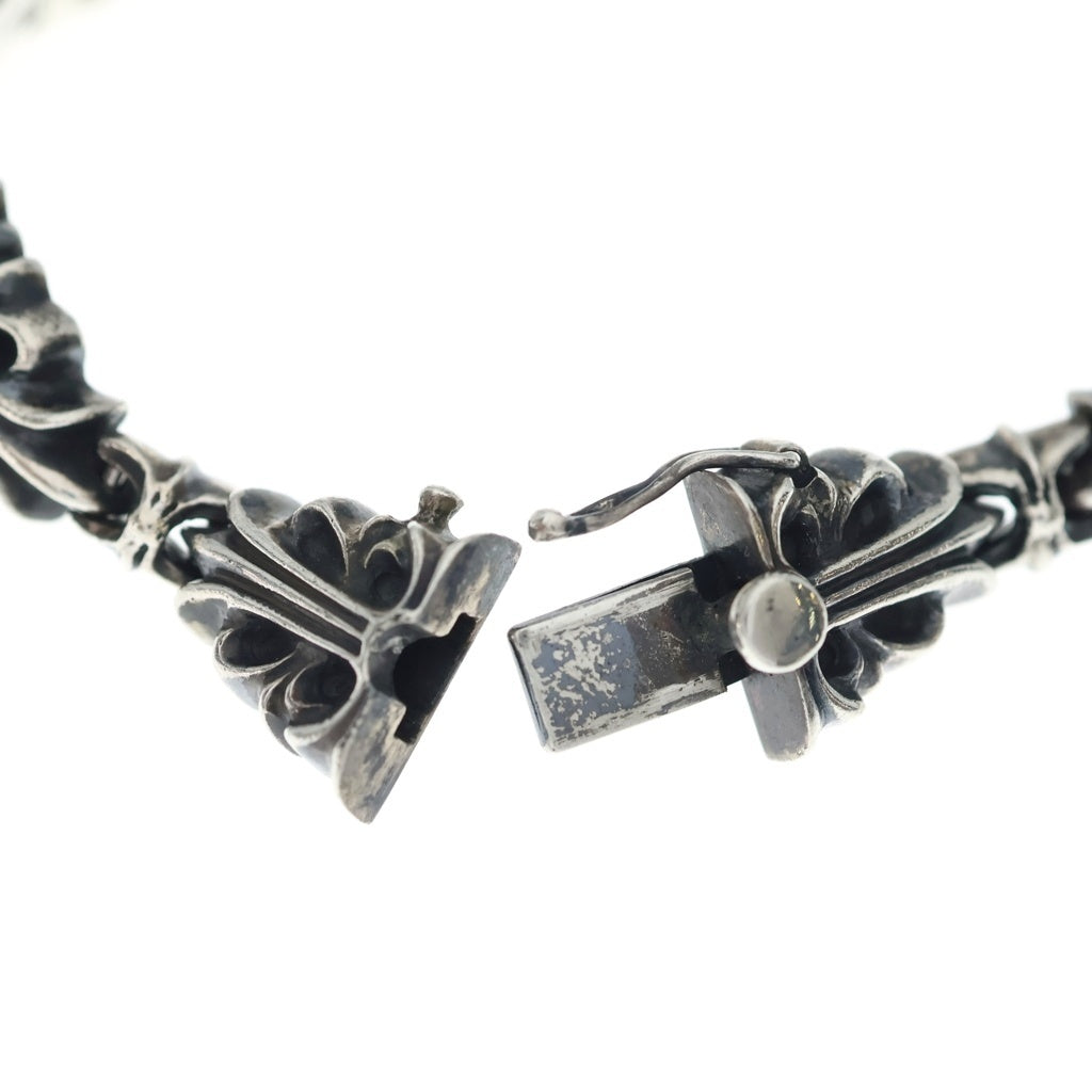 CHROME HEARTS(クロムハーツ) 5LINK FRORAL CROSS LINK フローラルクロスリンク ブレスレット シルバー