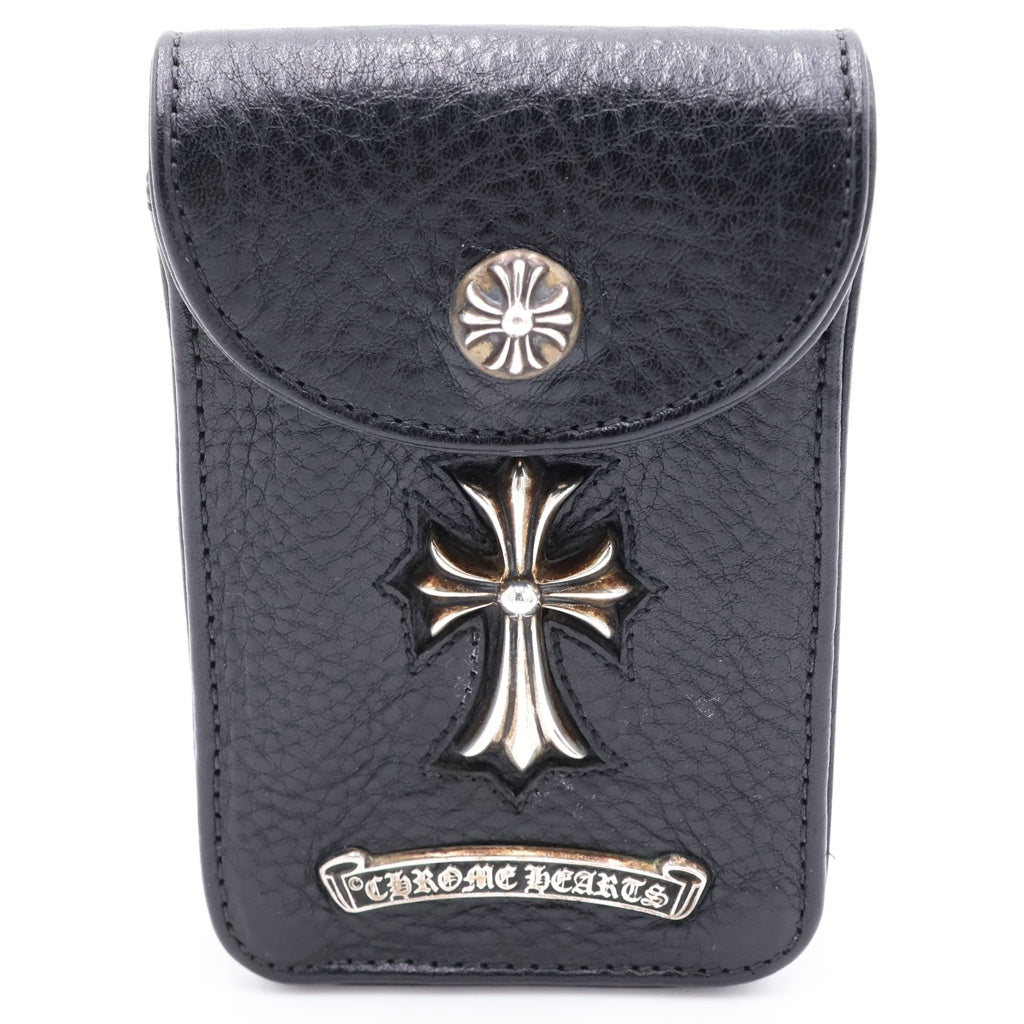 CHROME HEARTS(クロムハーツ) CH CROSS CIGARETTE CASE CHクロス シガレットケース 煙草入れ ブラック/シルバー