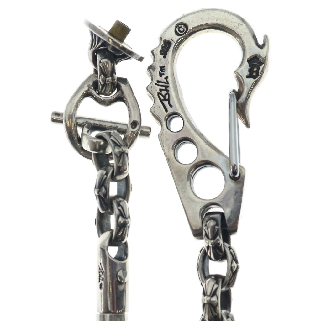 Bill Wall Leather/BWL(ビルウォールレザー) FISH HOOK CROSS CHAIN フィッシュ フック クロスリンク ウォレットチェーン シルバー