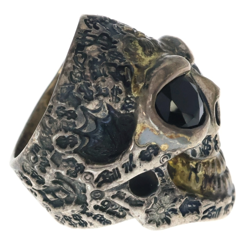 Bill Wall Leather/BWL(ビルウォールレザー) SKULL RING スカルリング シルバー/ブラック
