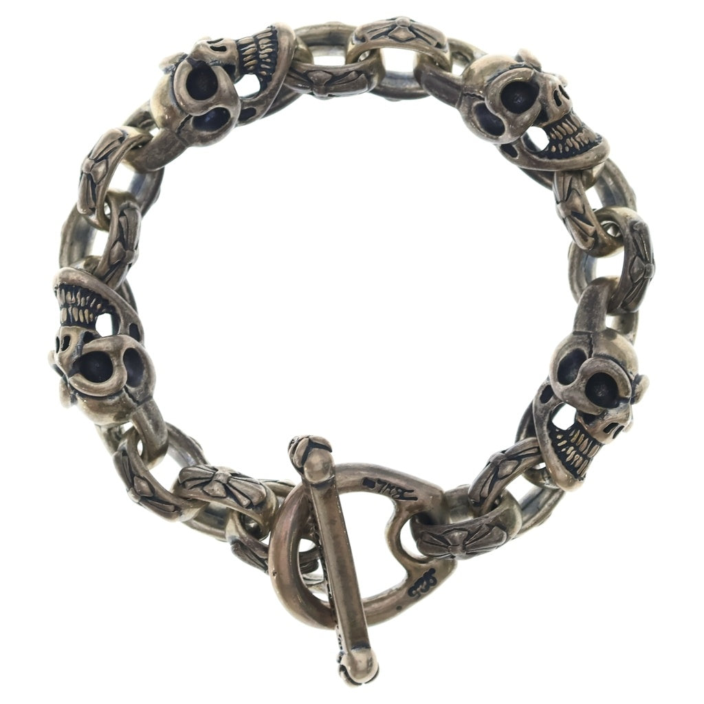 Bill Wall Leather/BWL(ビルウォールレザー) SKULL LINK BRACELET スカルリンク ブレスレット シルバー