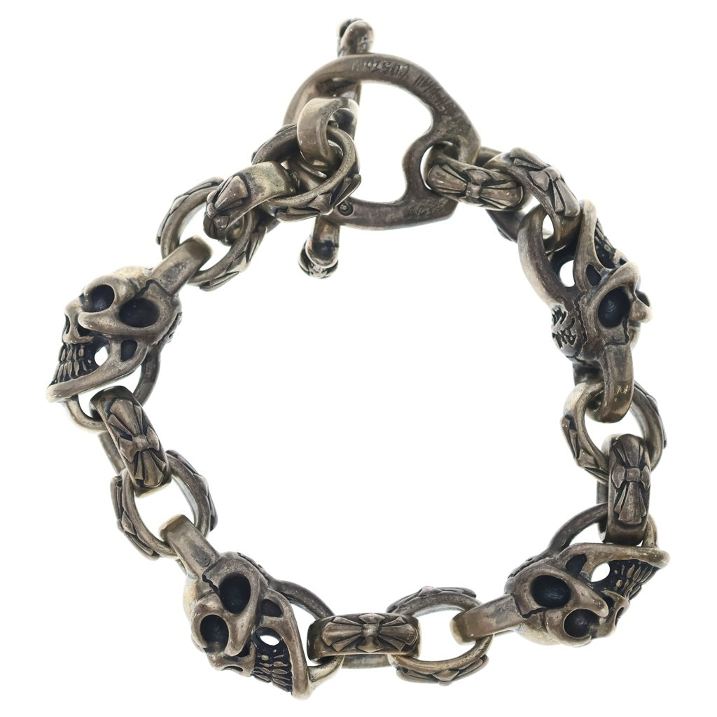Bill Wall Leather/BWL(ビルウォールレザー) SKULL LINK BRACELET スカルリンク ブレスレット シルバー