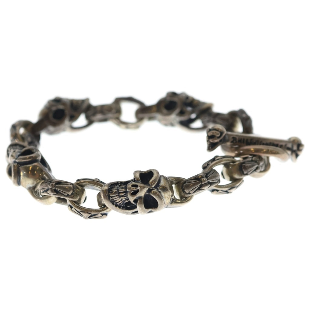 Bill Wall Leather/BWL(ビルウォールレザー) SKULL LINK BRACELET スカルリンク ブレスレット シルバー