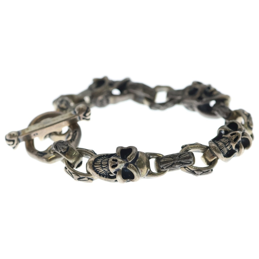Bill Wall Leather/BWL(ビルウォールレザー) SKULL LINK BRACELET スカルリンク ブレスレット シルバー