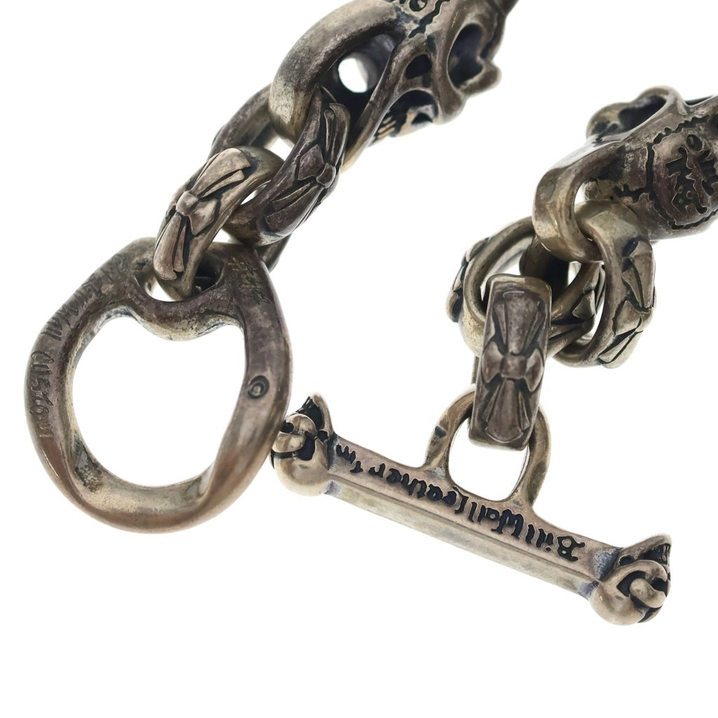 Bill Wall Leather/BWL(ビルウォールレザー) SKULL LINK BRACELET スカルリンク ブレスレット シルバー