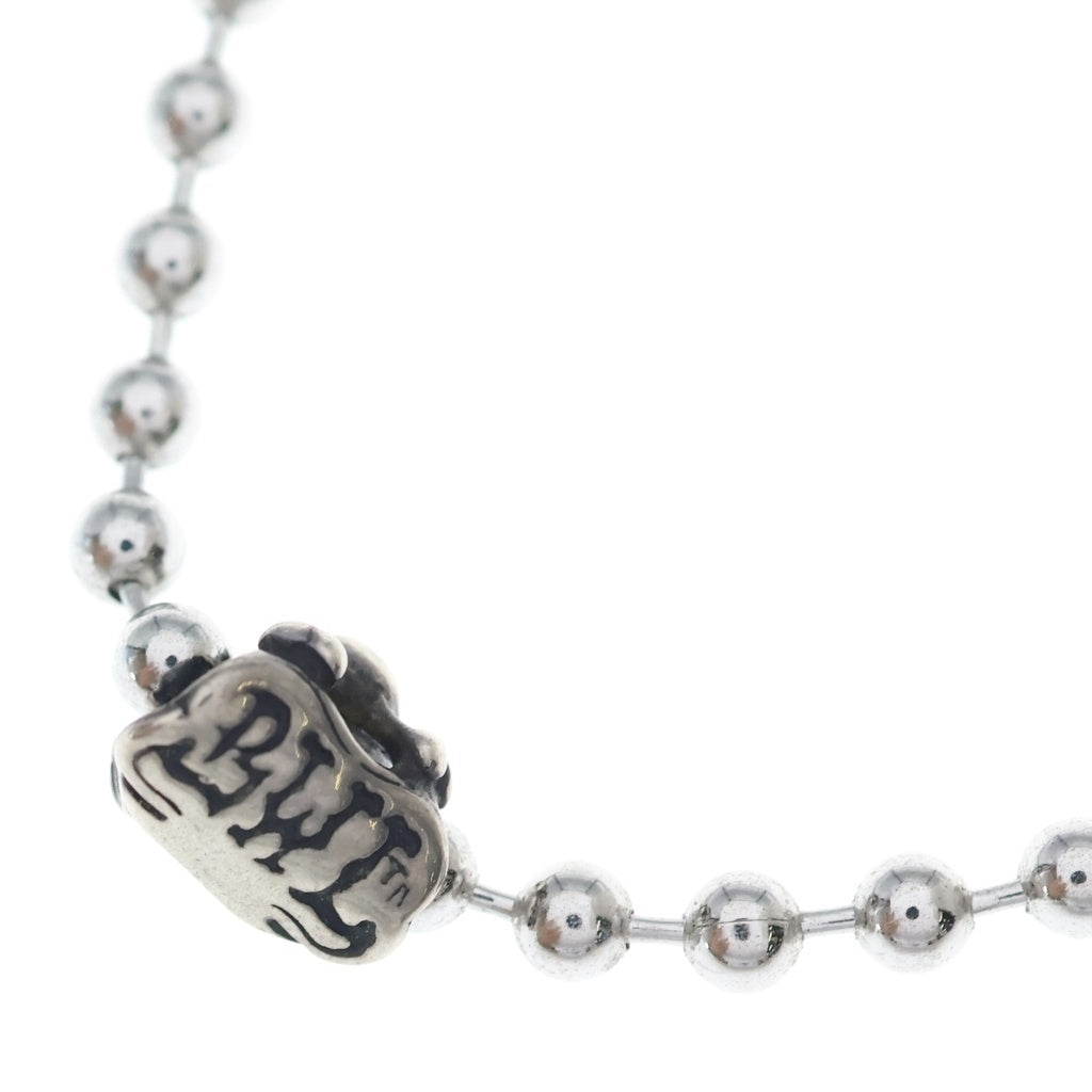 Bill Wall Leather/BWL(ビルウォールレザー) BALL CHAIN SKULL BONE ボールチェーン スカルボーン ネックレスチェーン シルバー
