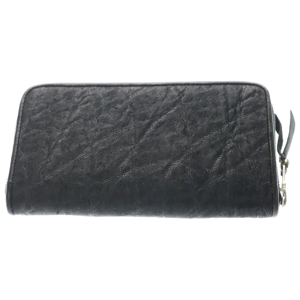 Bill Wall Leather/BWL(ビルウォールレザー) ELEPHANT LEATHER ZIP WALLET レザー ジップ ウォレット 財布 ブラック