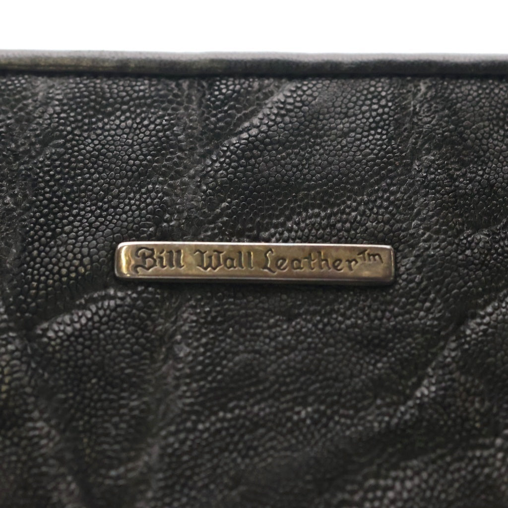 Bill Wall Leather/BWL(ビルウォールレザー) ELEPHANT LEATHER ZIP WALLET レザー ジップ ウォレット 財布 ブラック